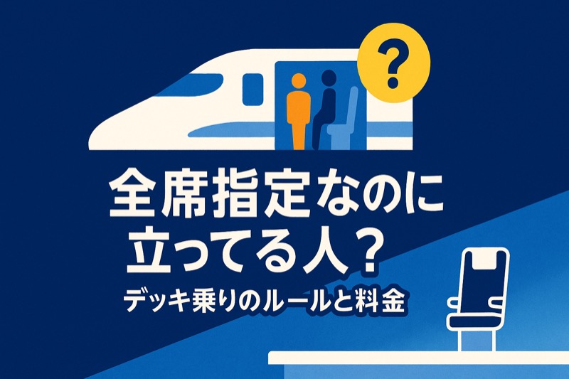 新幹線で全席指定なのに立っている人はなぜか？