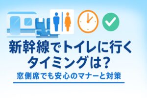 新幹線でトイレに行くタイミング
