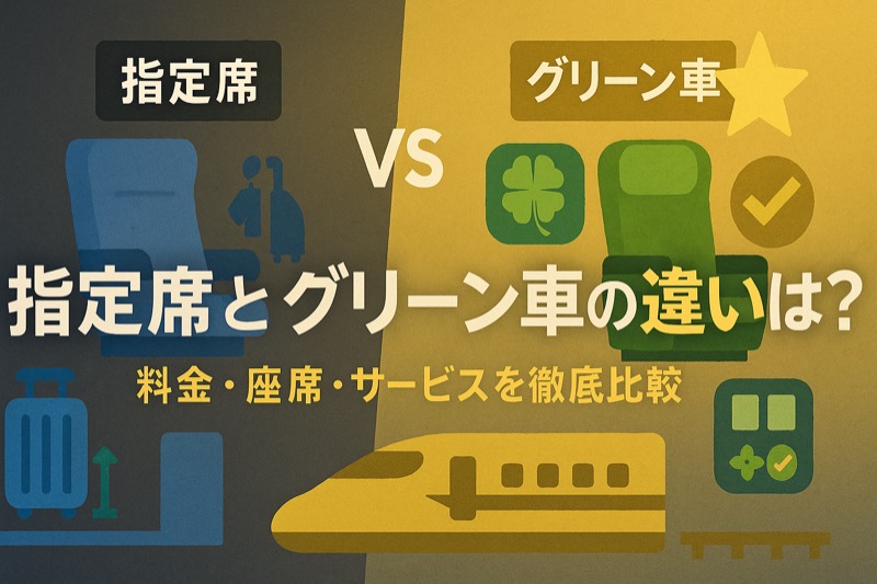 指定席とグリーン席の違い