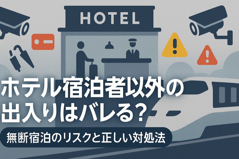 ホテル宿泊者以外の出入りはバレるか検証