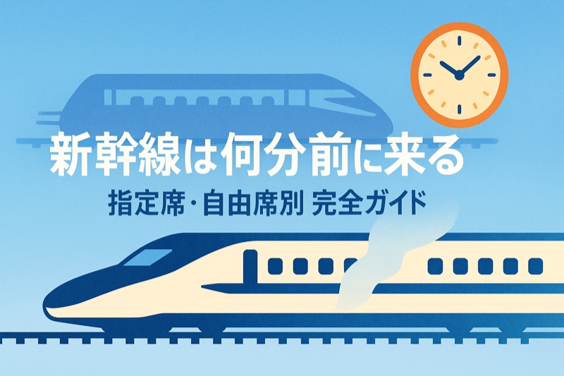 新幹線は何分前に来るのか