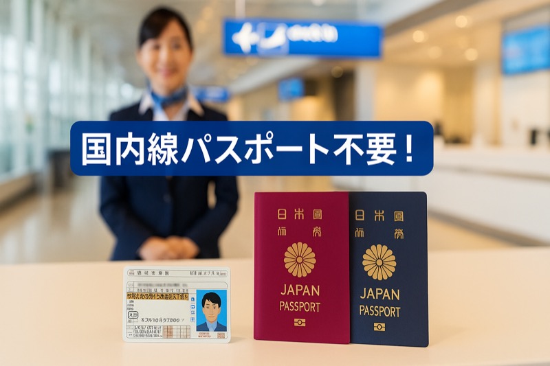 国内線はパスポート不要