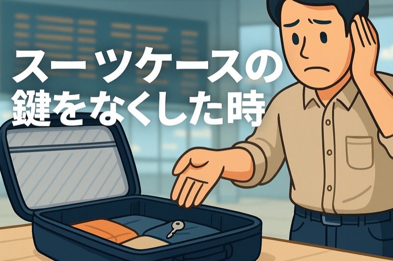スーツケースの鍵をなくした時の対応