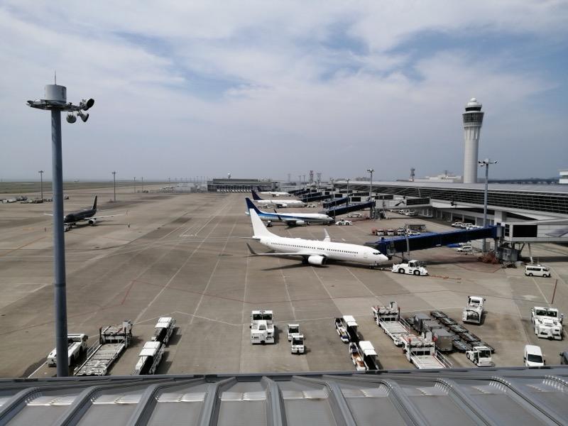 セントレアから羽田へ飛行機