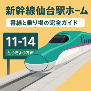 新幹線仙台席ホーム