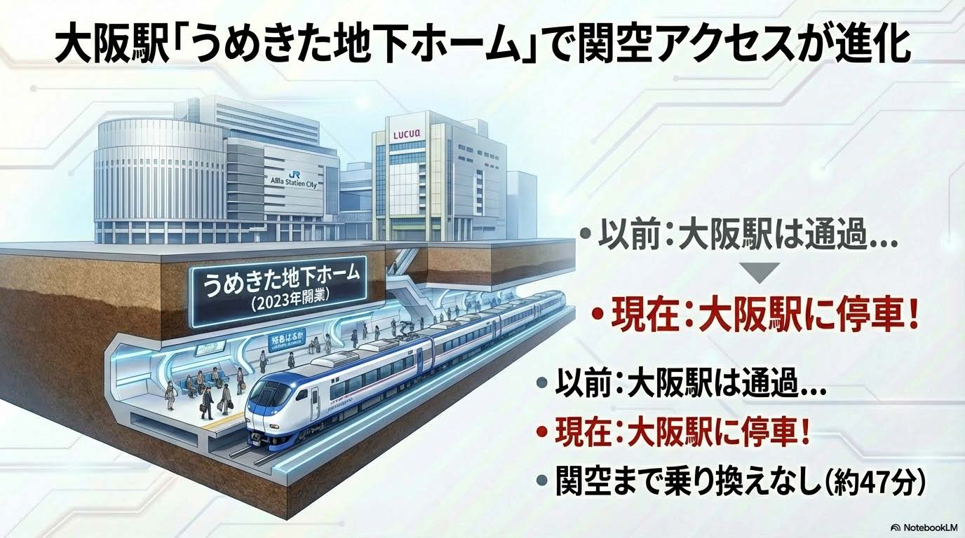 地下ホーム(大阪駅)