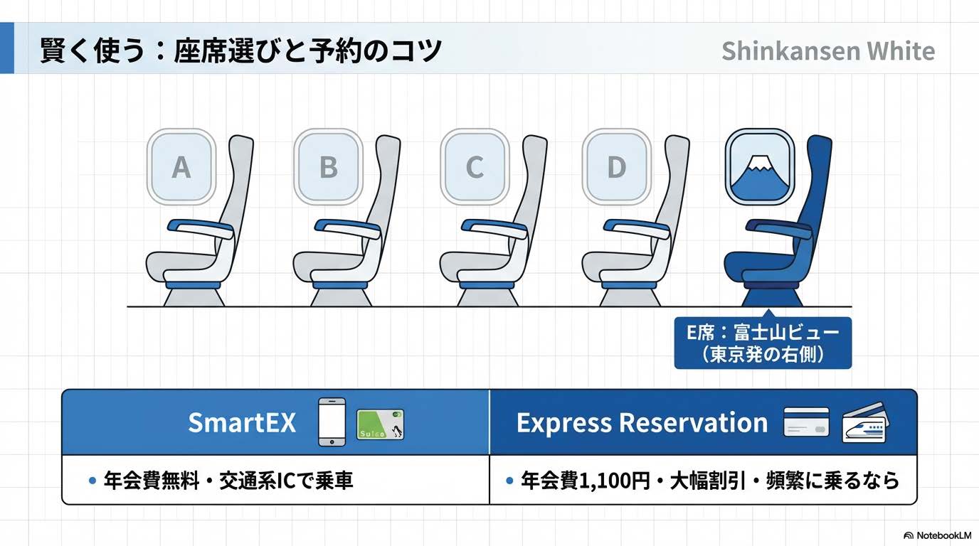 新幹線の座席選びのコツ