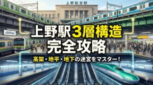 上野駅の構内図を完全攻略