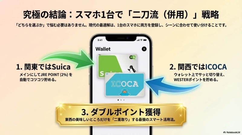 ICOCAとSuicaの違い