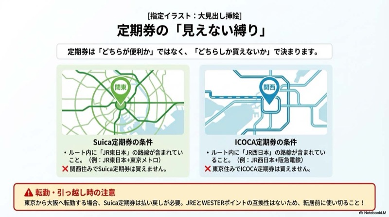 ICOCAとSuicaの違い