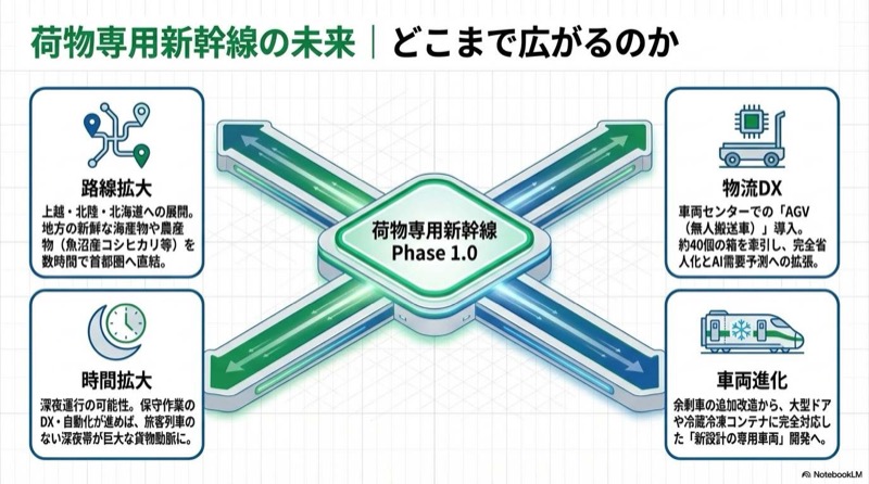 荷物専用新幹線の広がり