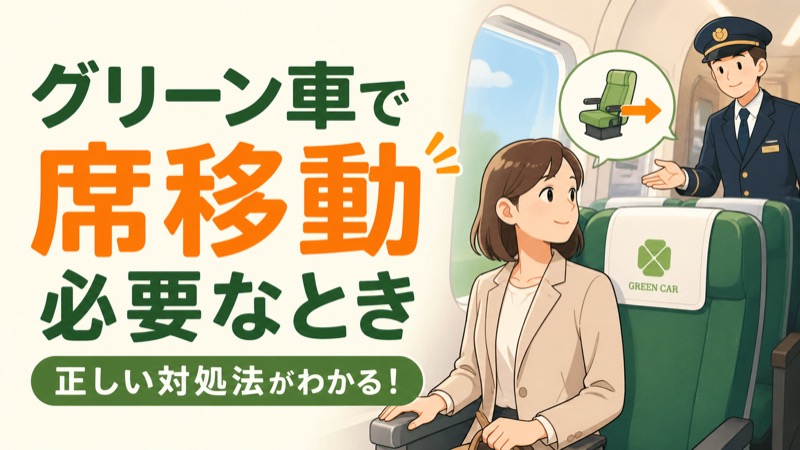 グリーン車の席移動