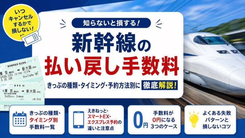 新幹線払い戻し