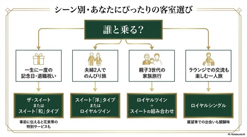 twilight express瑞風の選び方